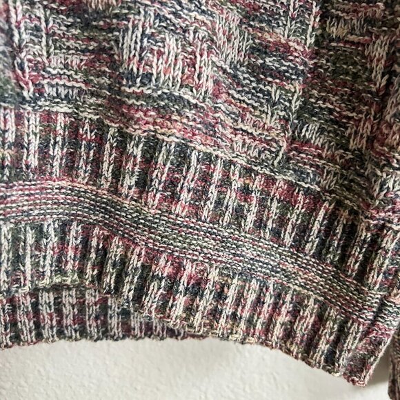 Vintage Puritan Sweater 3-D Knit V-Neck Pastel Pullover Dad Grandpa - Picture 4 of 10